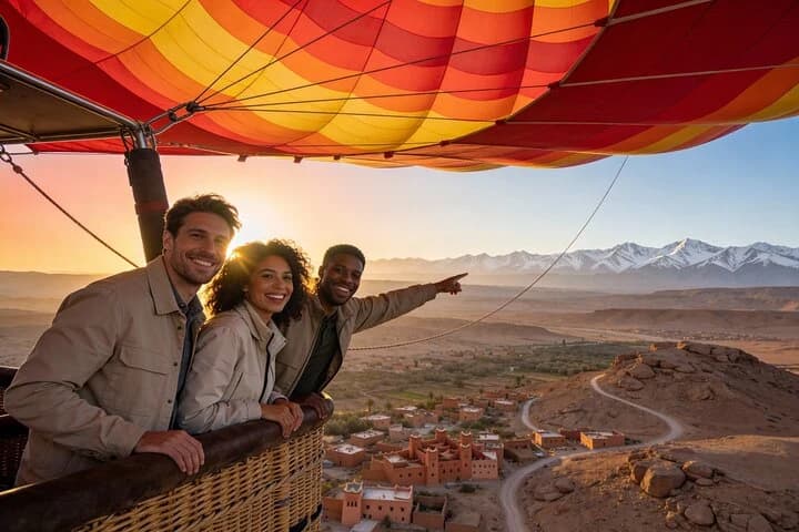 Marrakech Hot Air Balloon Tour: Atlas Sunrise & Berber Feast